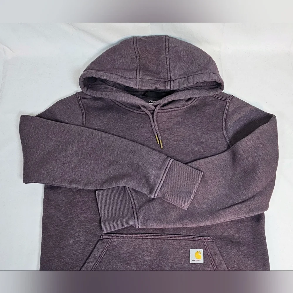 Carhartt Women's Relaxed Fit Hoodie Small TS2790-W Purple EUC - Picture 10 of 12